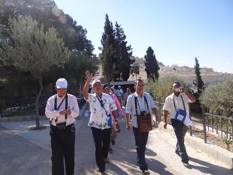 Jerusalem Palm sunday road